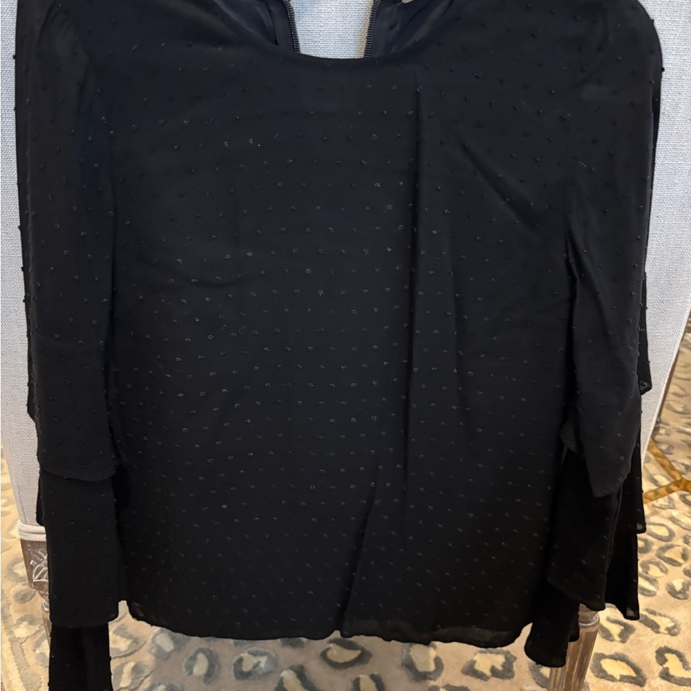 Rachel Parcell Black Blouse Elegant Design